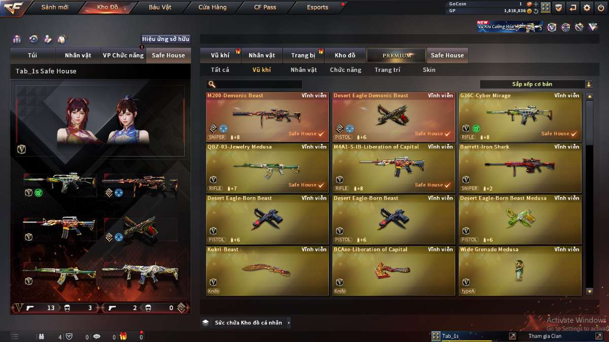 shop acc cf uy tin gia re